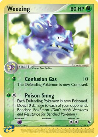 Weezing 024/109 Ruby and Sapphire - Rare