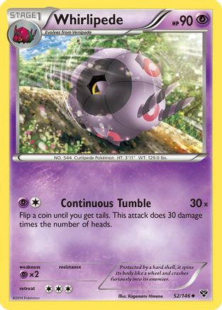 Whirlipede 052 XY Base Set - Uncommon