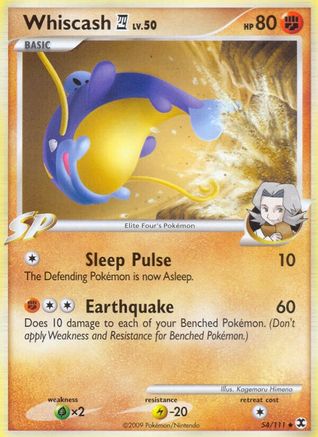 Whiscash E4 054 - Reverse Holofoil Rising Rivals - Uncommon