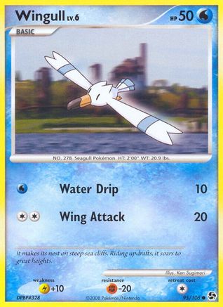 Wingull 095 - Reverse Holofoil Great Encounters - Common