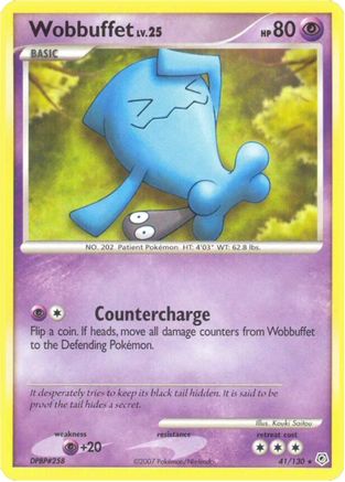 Wobbuffet 041 - Reverse Holofoil Diamond and Pearl - Rare
