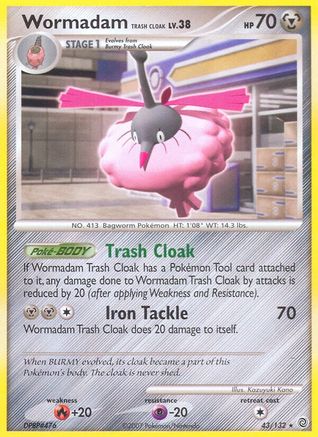 Wormadam Trash Cloak 043 Secret Wonders - Rare