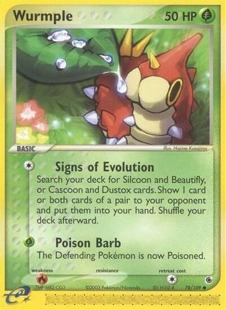 Wurmple 078/109 Ruby and Sapphire - Common