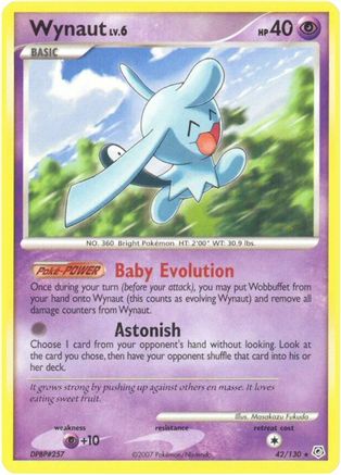Wynaut 042 - Reverse Holofoil Diamond and Pearl - Rare