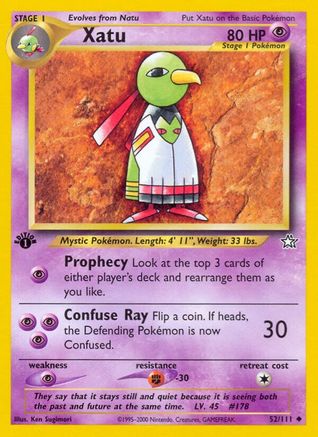 Xatu 052/111 - 1st Edition Neo Genesis - Uncommon