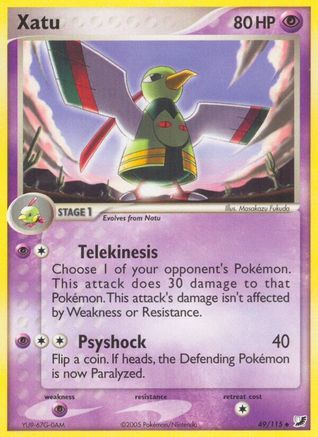 Xatu 049 - Reverse Holofoil Unseen Forces - Uncommon