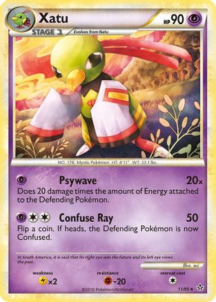 Xatu 011 - Reverse Holofoil Unleashed - Holo Rare