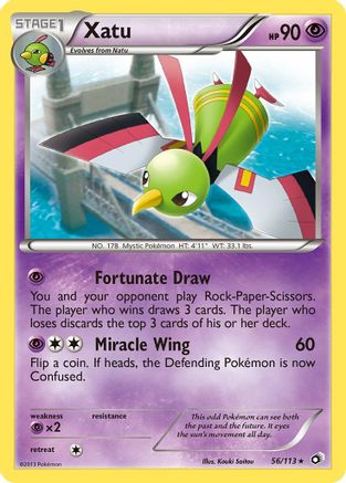 Xatu 056 - Reverse Holofoil Legendary Treasures - Rare