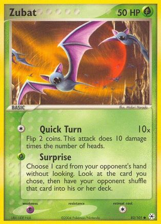 Zubat 083 - Reverse Holofoil Hidden Legends - Common