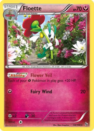 Floette (64) 064 - Reverse Holofoil XY Flashfire - Rare