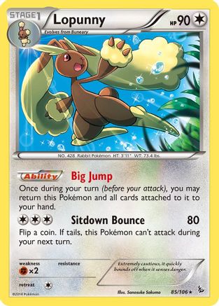 Lopunny 085/106 XY Flashfire - Rare