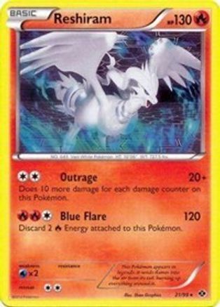 Reshiram 021/099 - Holofoil Deck Exclusives - Holo Rare