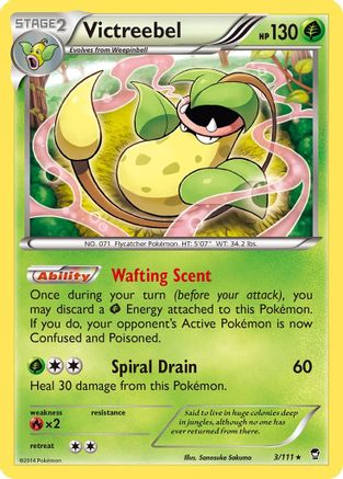 Victreebel 003/111 - Reverse Holofoil XY Furious Fists - Holo Rare
