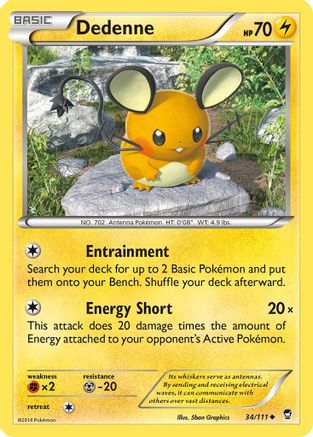Dedenne 034/111 XY Furious Fists - Uncommon