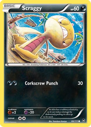 Scraggy 066/111 XY Furious Fists - Common