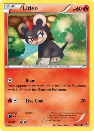 Litleo 011 - Reverse Holofoil XY Phantom Forces - Common