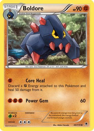 Boldore 049 XY Phantom Forces - Uncommon
