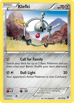 Klefki 066 - Reverse Holofoil XY Phantom Forces - Uncommon