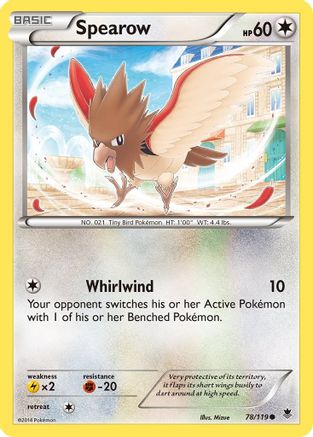 Spearow 078 XY Phantom Forces - Common