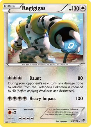 Regigigas 086 - Holofoil XY Phantom Forces - Holo Rare