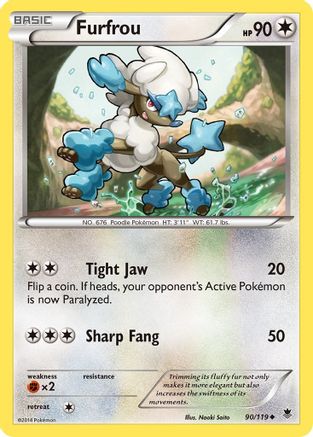 Furfrou 090/119 XY Phantom Forces - Uncommon