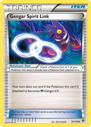Gengar Spirit Link 095/119 XY Phantom Forces - Uncommon