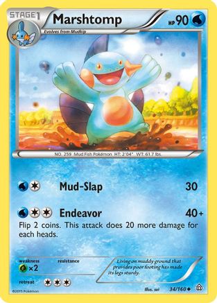 Marshtomp 034/160 XY Primal Clash - Uncommon
