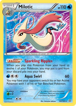 Milotic 044/160 - Holofoil XY Primal Clash - Holo Rare