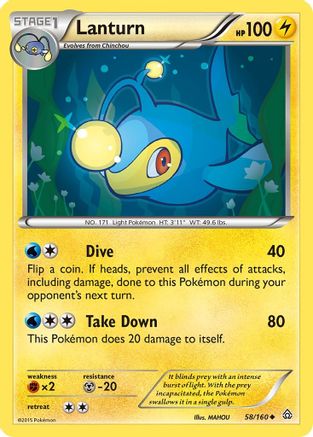 Lanturn 058 XY Primal Clash - Uncommon