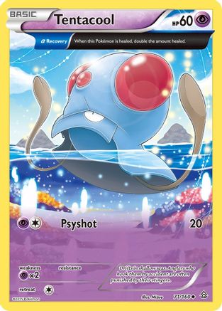 Tentacool (Alpha) 071/160 - Reverse Holofoil XY Primal Clash - Uncommon