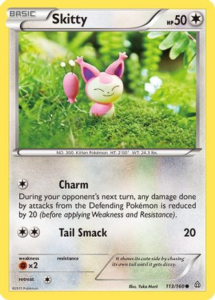 Skitty 113/160 - Reverse Holofoil XY Primal Clash - Common