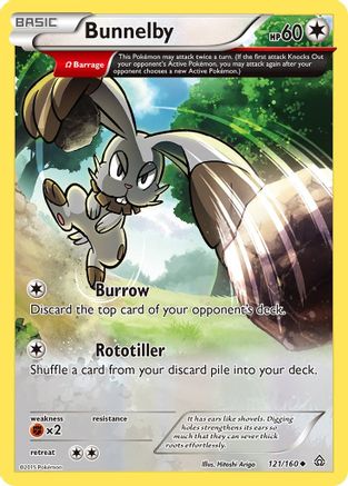 Bunnelby (Omega) 121/160 XY Primal Clash - Uncommon