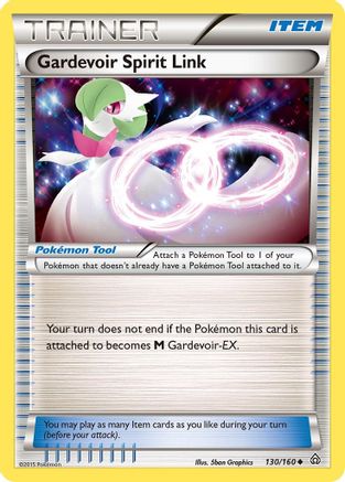 Gardevoir Spirit Link 130/160 - Reverse Holofoil XY Primal Clash - Uncommon