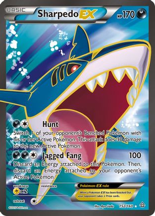 Sharpedo EX (152 Full Art) 152 - Holofoil XY Primal Clash - Ultra Rare