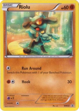 Riolu BW33 Black and White Promos - Promo