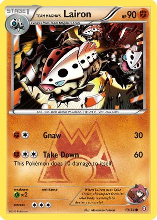 Team Magma's Lairon 013/34 Double Crisis - Common