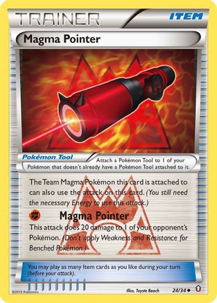 Magma Pointer 024/34 - Reverse Holofoil Double Crisis - Uncommon