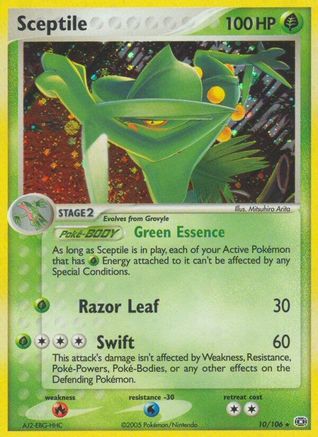 Sceptile 010 - Reverse Holofoil Emerald - Holo Rare