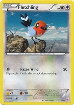Fletchling (#19) 019 XY Trainer Kit Sylveon & Noivern - Common