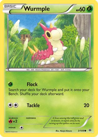 Wurmple 003/108 XY Roaring Skies - Common