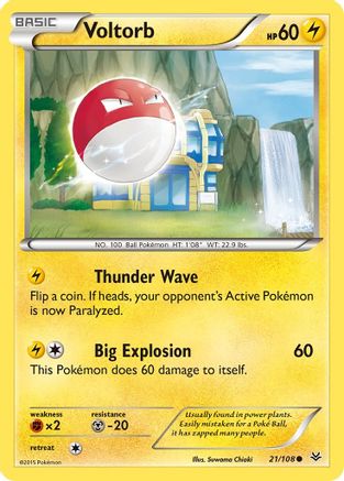 Voltorb 021/108 XY Roaring Skies - Common