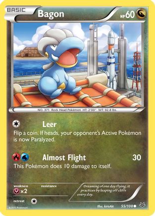 Bagon (55) 055/108 - Reverse Holofoil XY Roaring Skies - Common