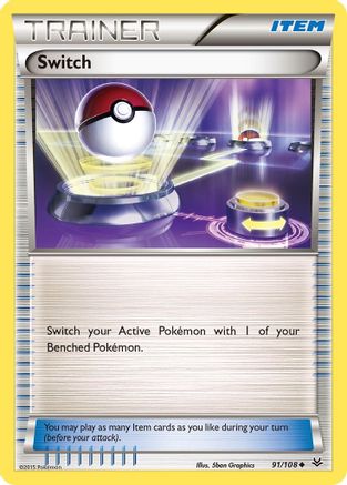 Switch 091/108 - Reverse Holofoil XY Roaring Skies - Uncommon