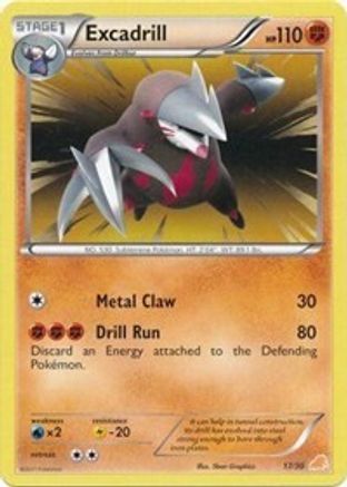 Excadrill (#17 Non 017 BW Trainer Kit Excadrill & Zoroark - Common