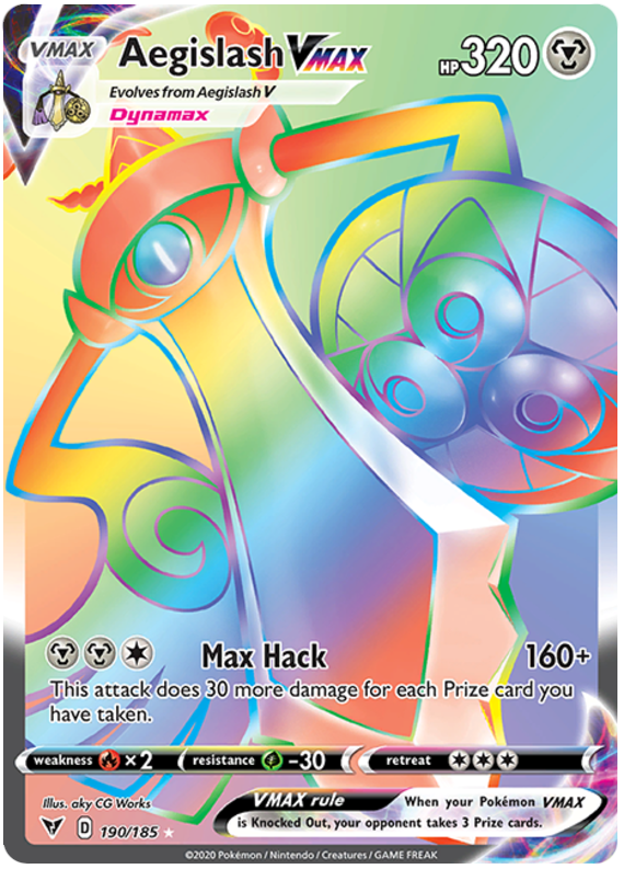 Aegislash VMAX - 190/185 - Secret Rare