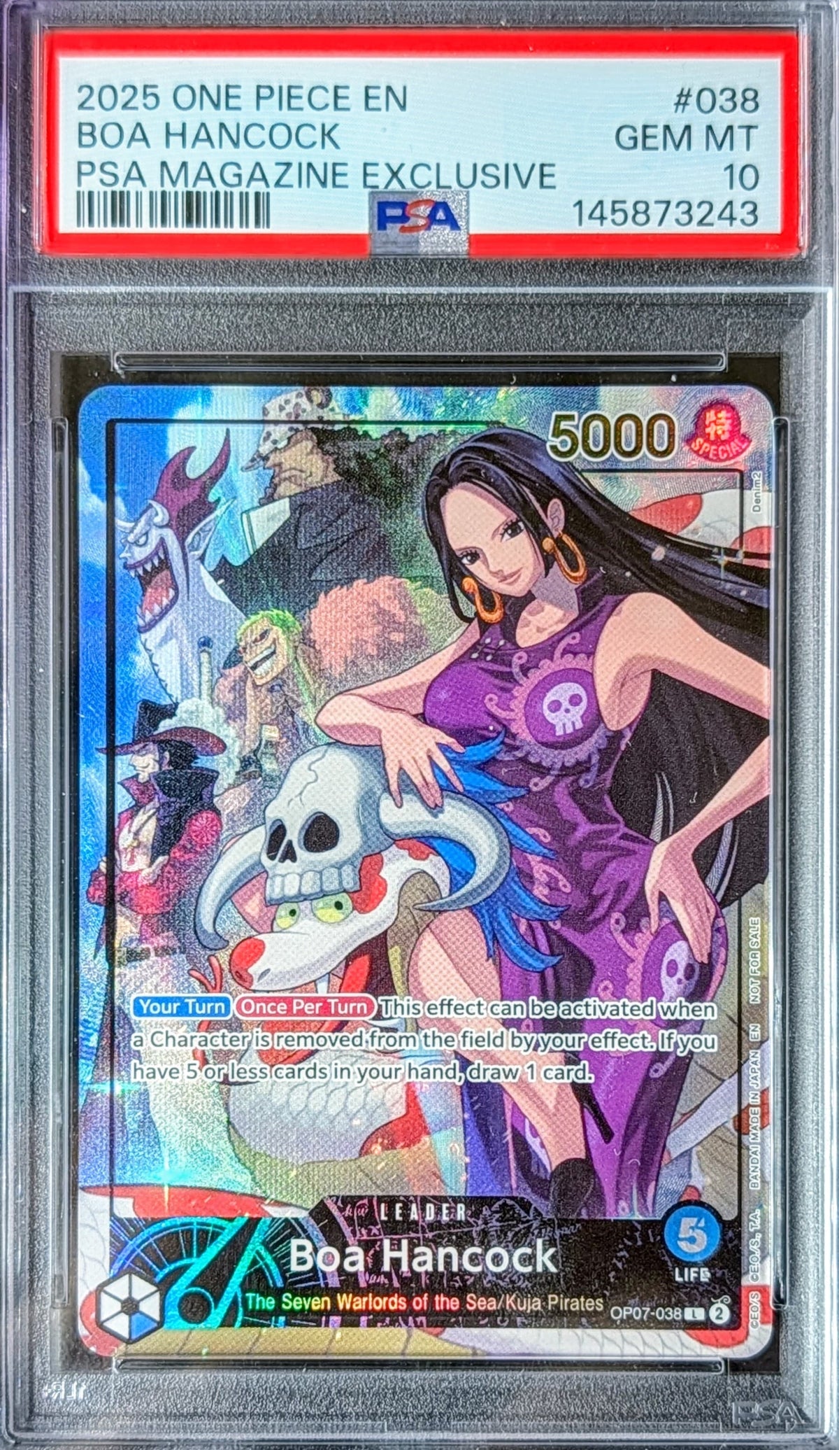 PSA 10 - Boa Hancock (2025 PSA Magazine Promo) - OP07-038