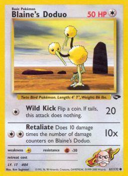 Blaine's Doduo - 061/132 - Common - Unlimited Edition - (MP)