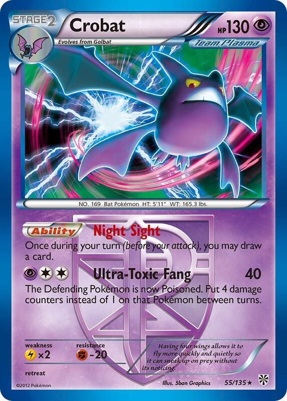 Crobat (Team Plasma) 55/135 - Holo Rare - Holo