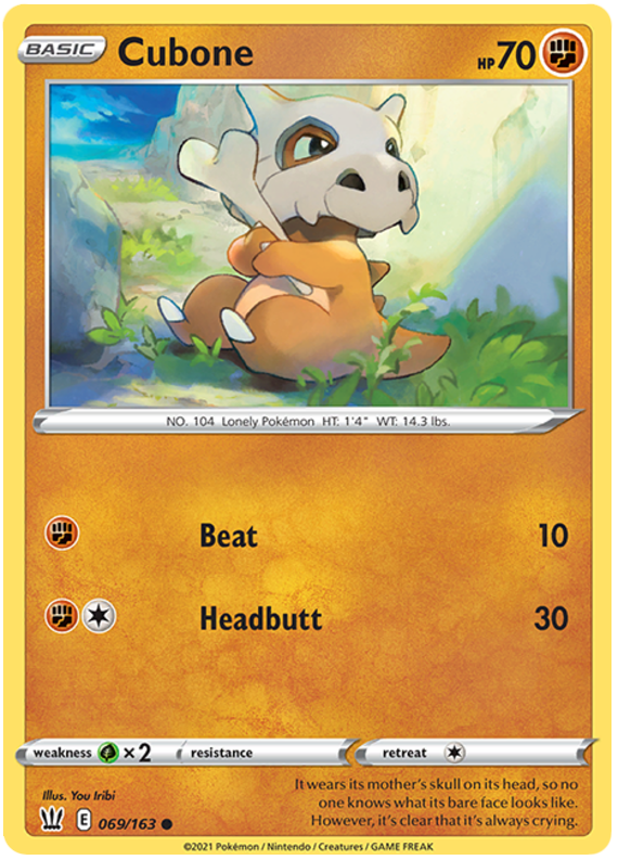 Cubone - 069/163 - Common