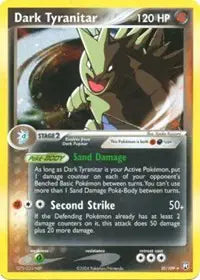 Dark Tyranitar - 020/109 - Holo Rare - Deck Exclusive